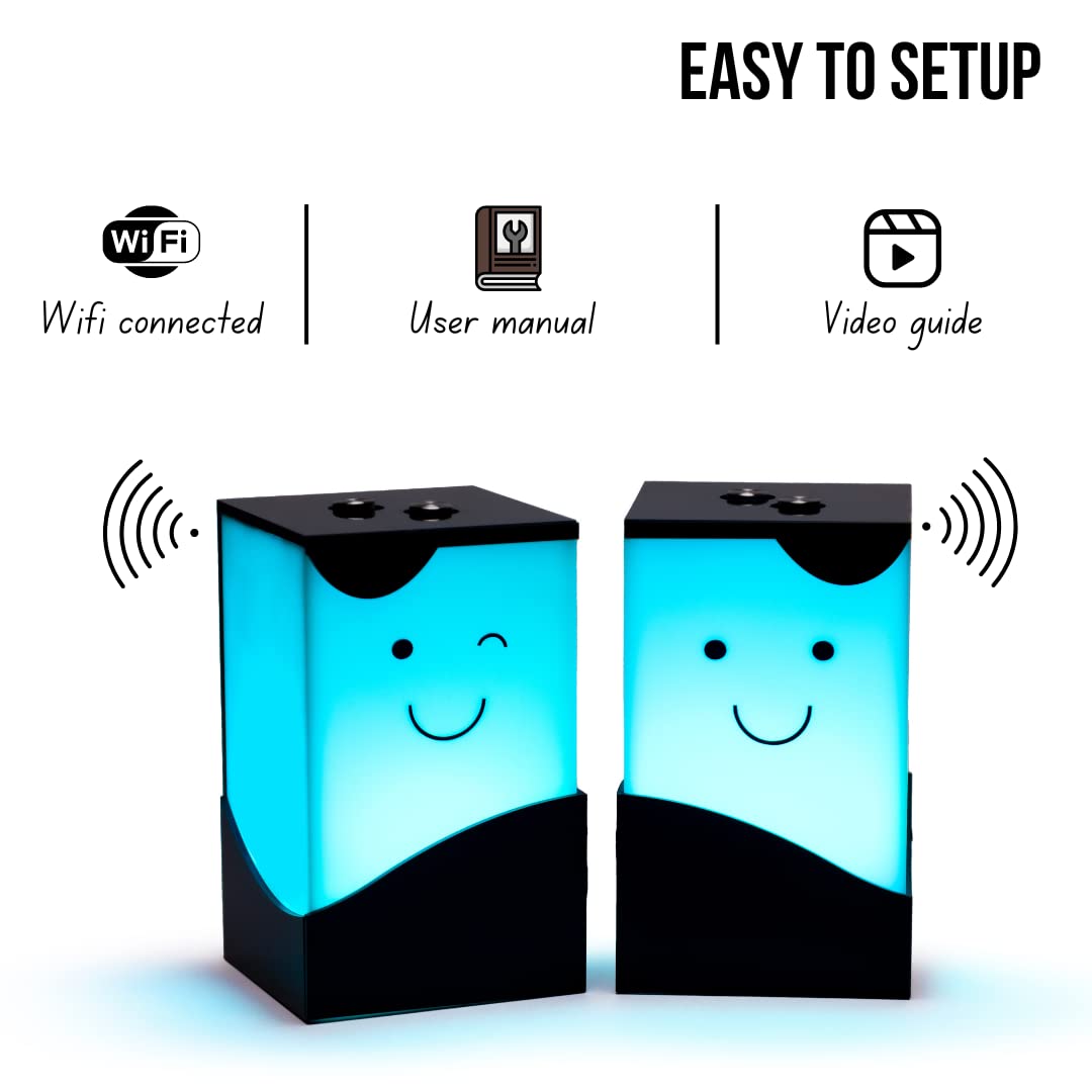 Telepathy Toddlers  Speak with Your Loved Ones in The Language of Light | Touch on one, Other Lights up no Matter The Distance.