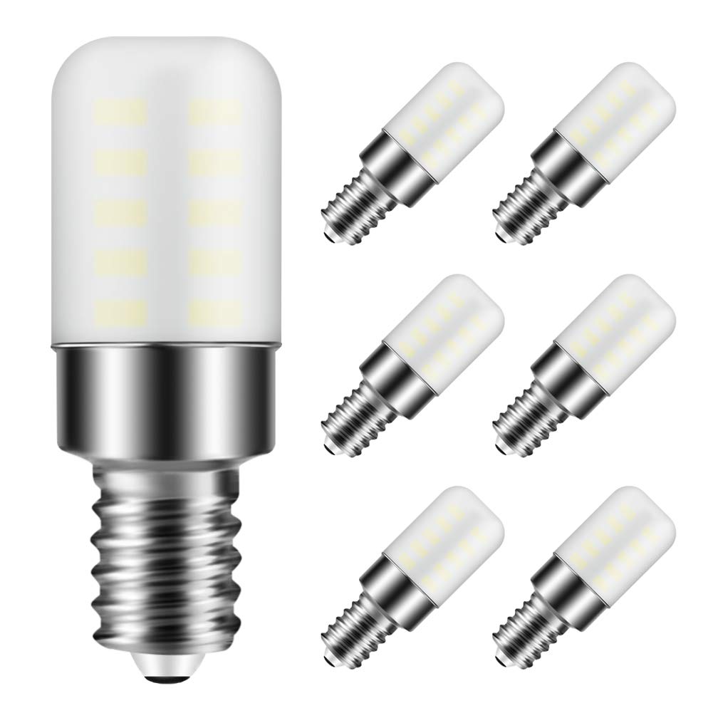 E12 Led Bulb 3W T6 E12 Candelabra Base C7 Bulb Warm White 3000K 120V 25W Incandescent Replacement For Chandeliers, Christmas Lig