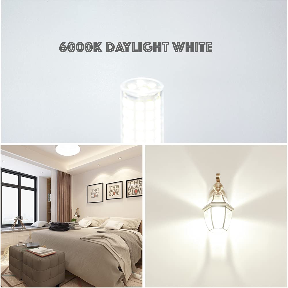 Yosenmi G9 Led Bulb 7W, 60W G9 Halogen Bulb Equivalent, 650Lm, Ac 100V-240V, Daylight White 6000K, Non-Dimmable G9 Bulbs For Hom