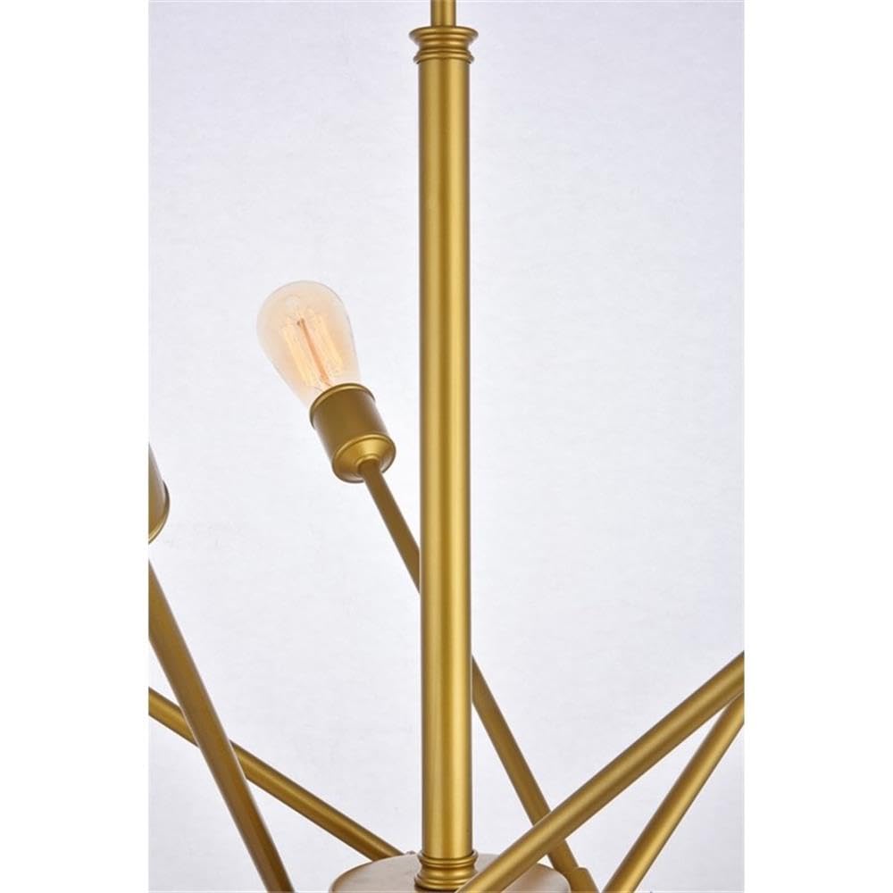 Living District Indoor Modern Home Decorative Bright Ceiling Axel 10 Lights Brass Pendant