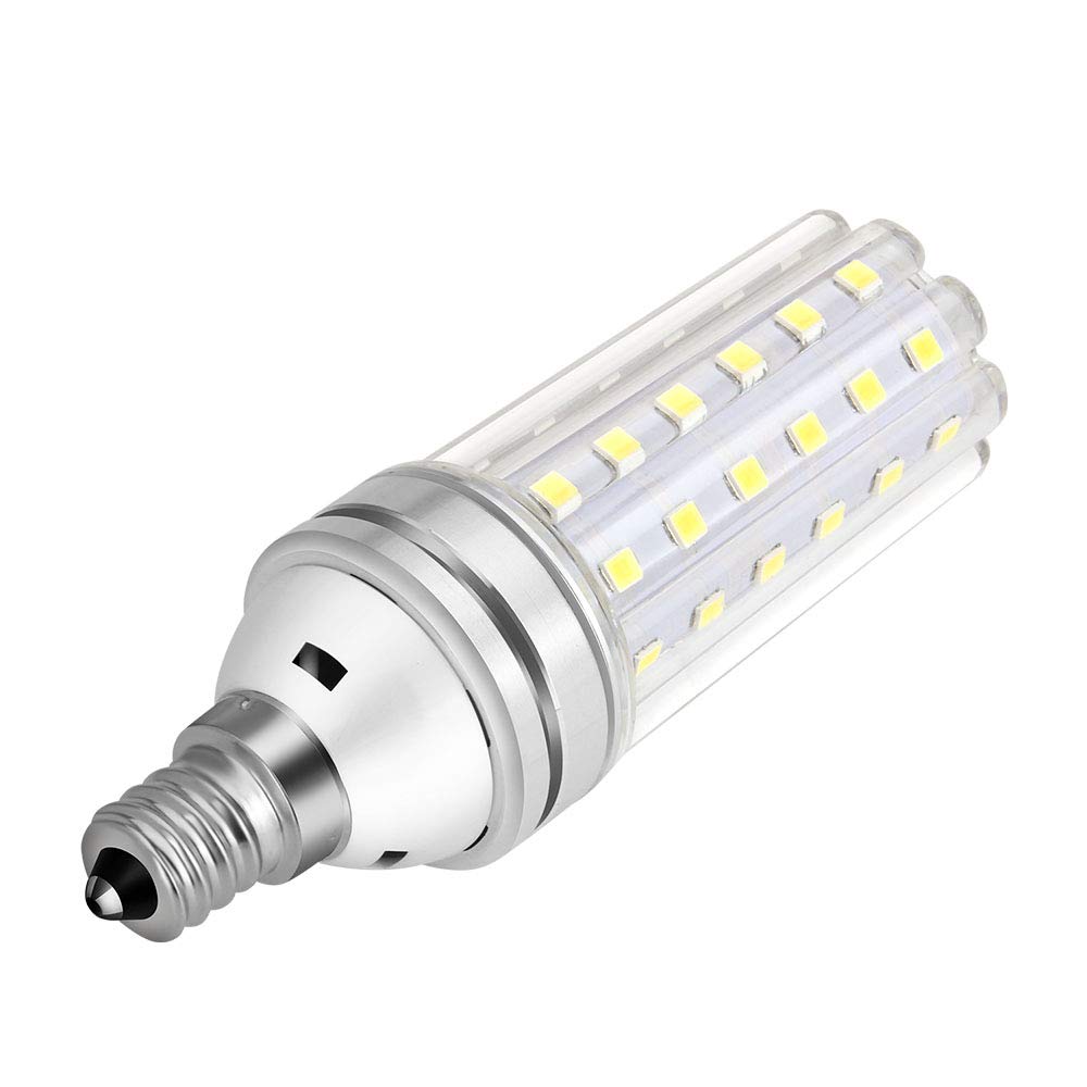 Hullovota E12 LED Bulbs 15W (150W Equivalent) Daylight White 6000K, 1500Lm, Non-Dimmable, 4-Pack Candelabra Light