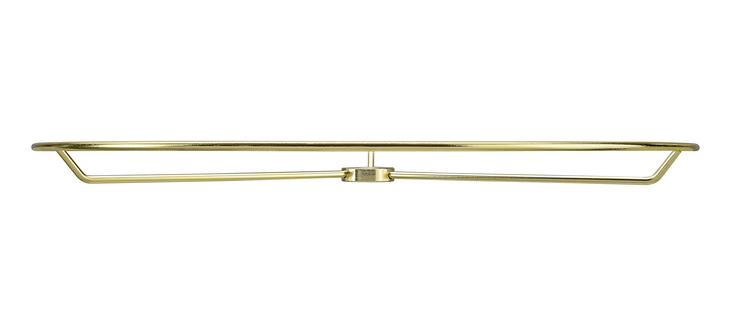 Aspen Creative 20107-11, Metal Diy Drum Lamp Shade Strong Ring, Us Style Spider That Connects To Lamp Harp, Top Ring-Brass Plated/Bottom Ring-Galvanized, 18&quot; Diameter Ring