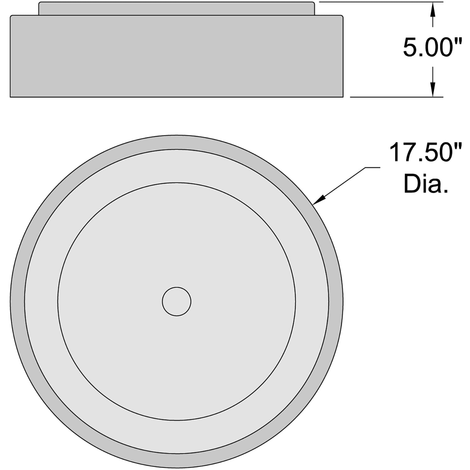 Radiant Led Flush Mount - Brick - Acrylic Lens Diffuser