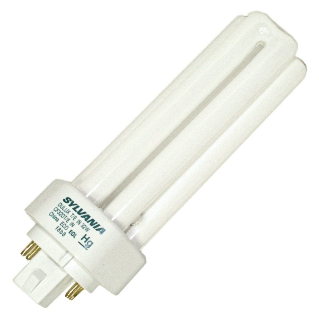 Sylvania 32W 3000K 4-Pin Triple Tube Cfl - 10 Pack Compact Fluorescent Lamp, White