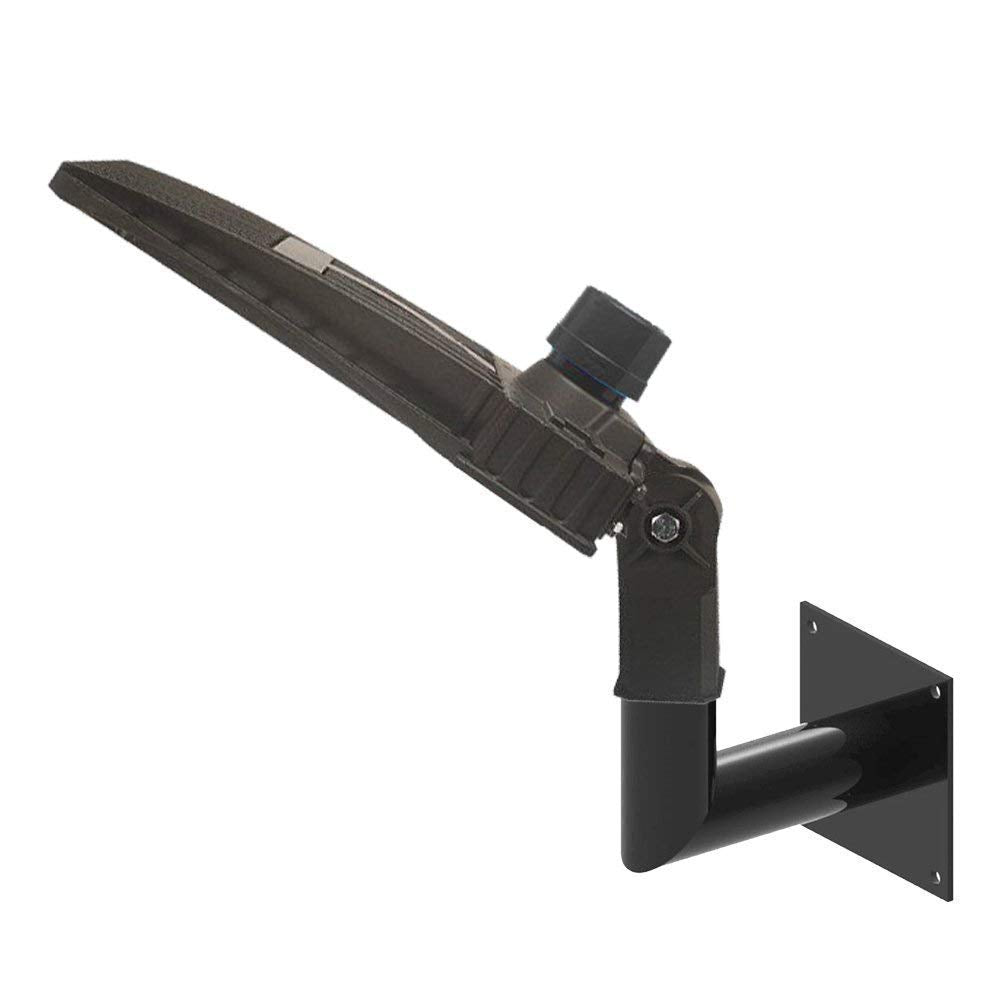 LEDMO L Shape Wall Mount Bracket for LED Parking Lot Lights, Iron, 8 Inch, Brown, Model LED1115
