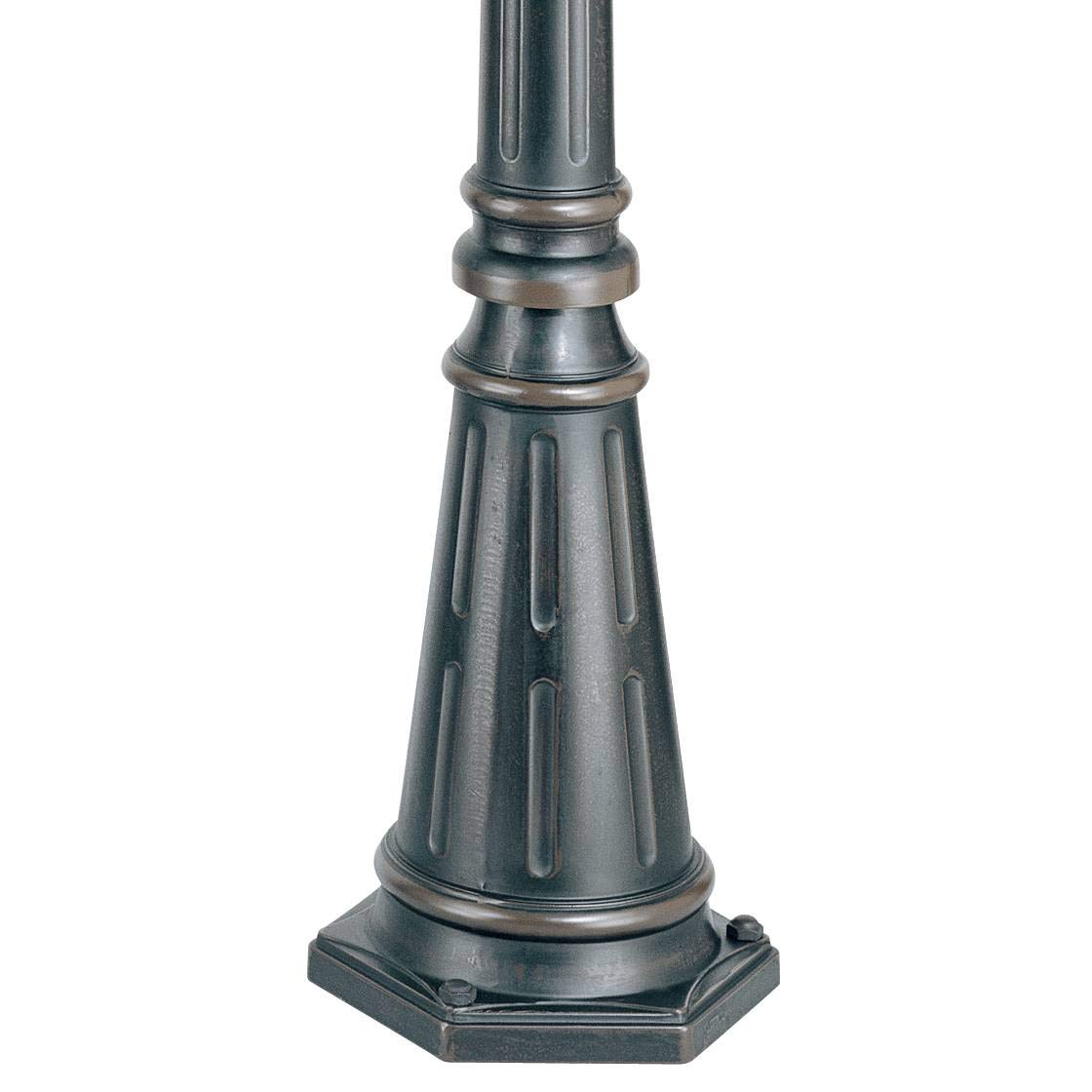 John Timberland Hepworth Traditional Outdoor Post Light Pole And Cap Base Classic Bronze Brown 76 3/4'' Accessory For Exterior H