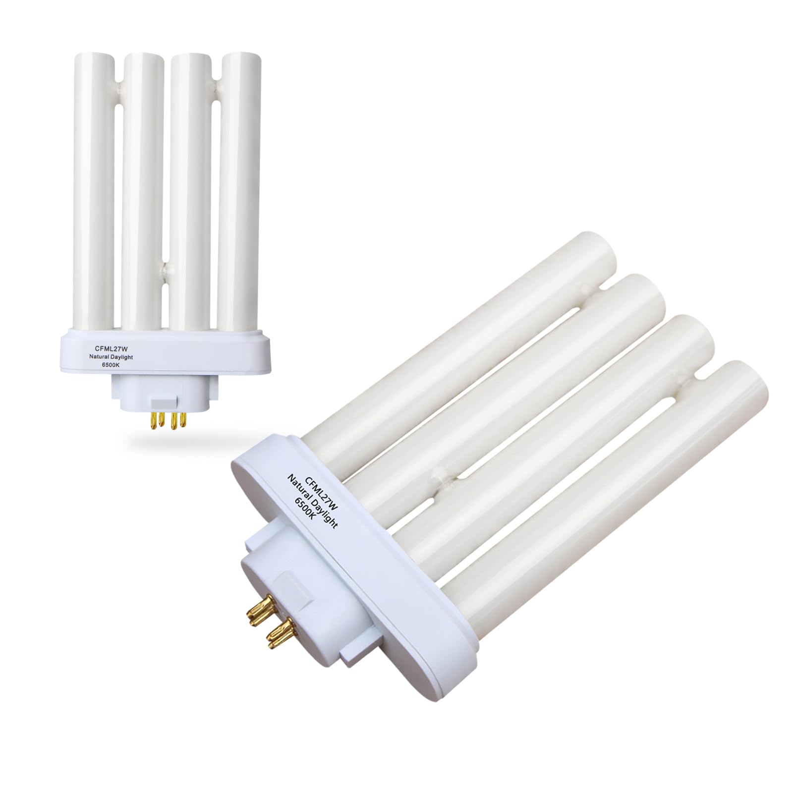 Valoisa CFML27W Natural Daylight Fluorescent Light Bulb,Compatible for VERILUX CFML27VLX,6500K Daylight Spectrum-2 Pack
