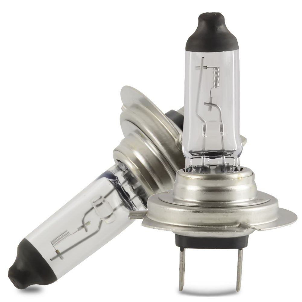 Safego H7 Halogen Headlight Bulb - 55W High/Low Beam, Universal for 12V Vehicles, Pack of 2, Color W7