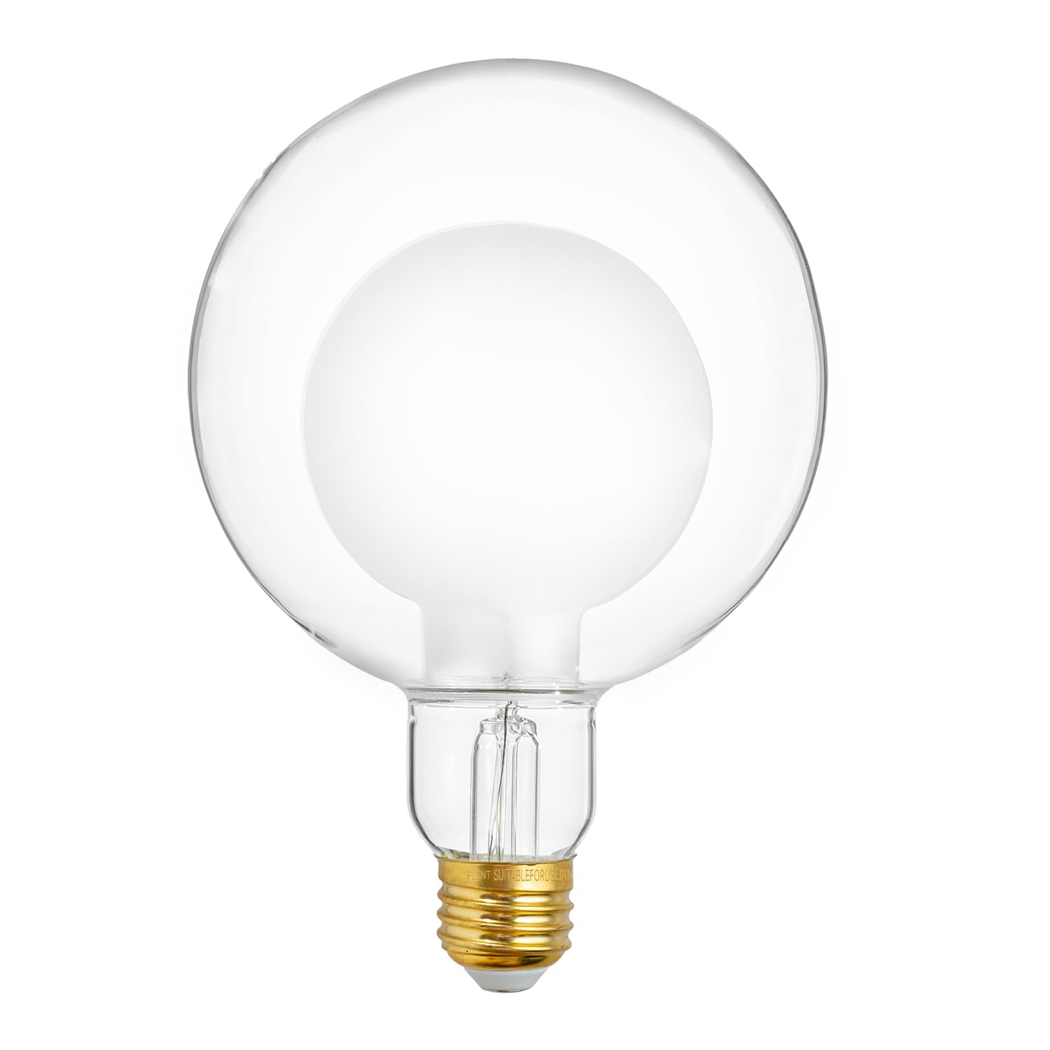 Flsnt G125 Decorative Dimmable Globe Led Edison Bulbs, 2700K Soft White, 7W(40W Equivalent), 400Lm, E26 Medium Base, Cri90, Fros