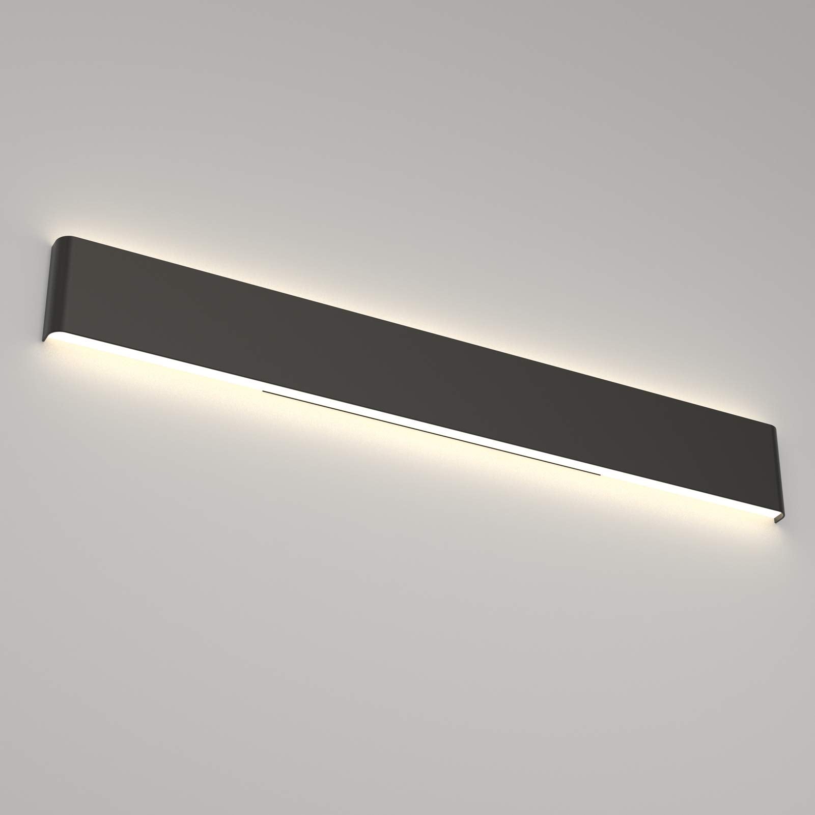 Ralbay LED Bathroom Vanity Light 35W Up and Down 43.3in Matte Black Fixture