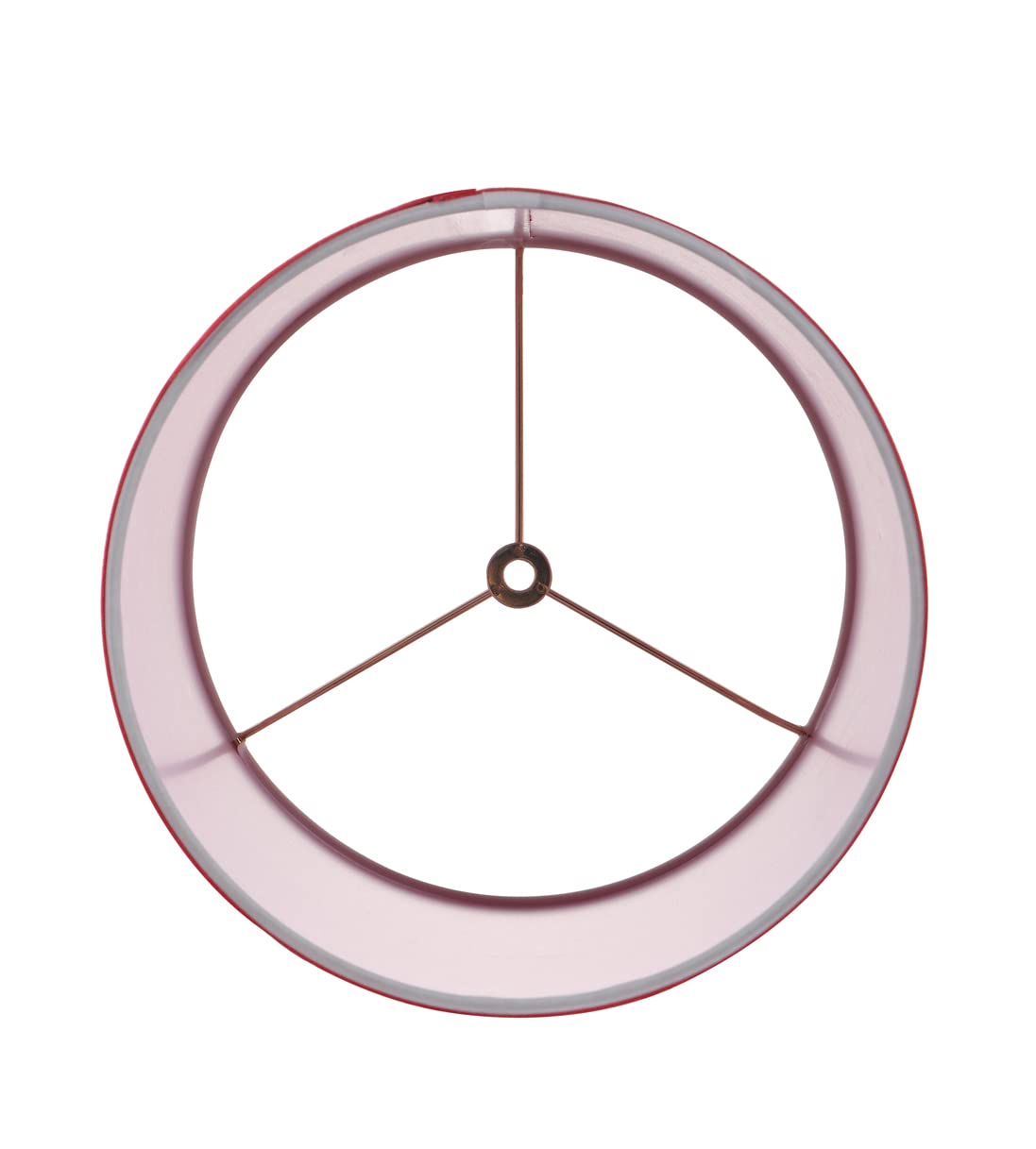 Aspen Creative 31313A, Contemporary Design Hardback Drum Rich Red Spider Lamp Shade, 10&quot; Top X 10&quot; Bottom X 10&quot; Height