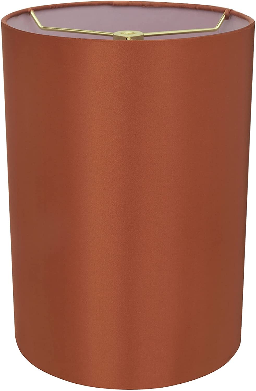 Aspen Creative 31125A Transitional Drum (Cylinder) Shaped Spider Construction Lamp Shade In Redwood 8'' Wide (8'' X 8'' X 11'')