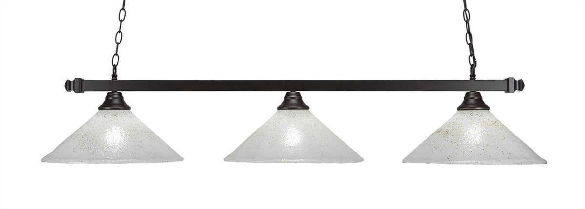 Square 3 Light Island in Dark Granite (803-DG-714)