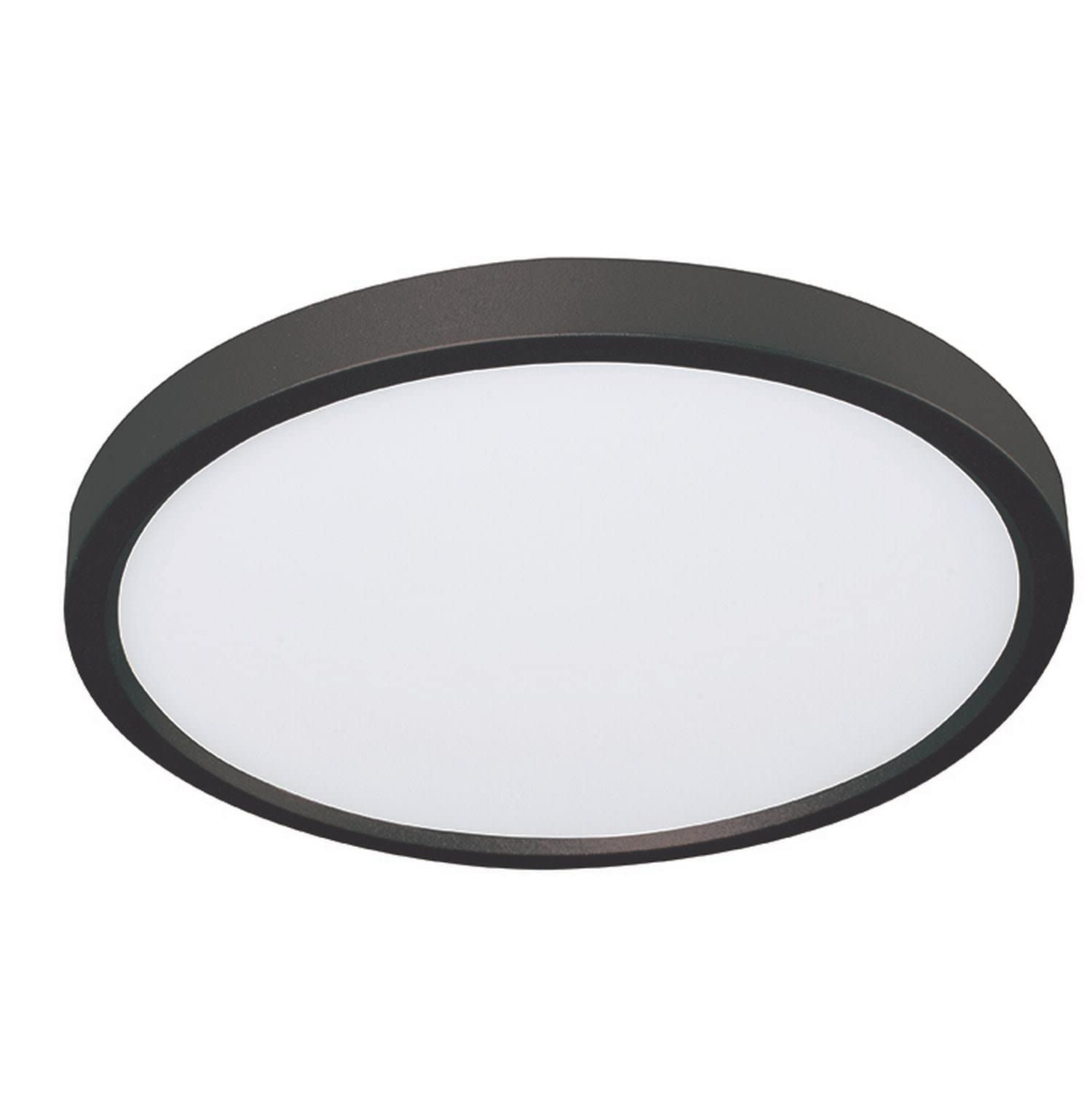 Edge 6'' Round Led Flush Mount - Black