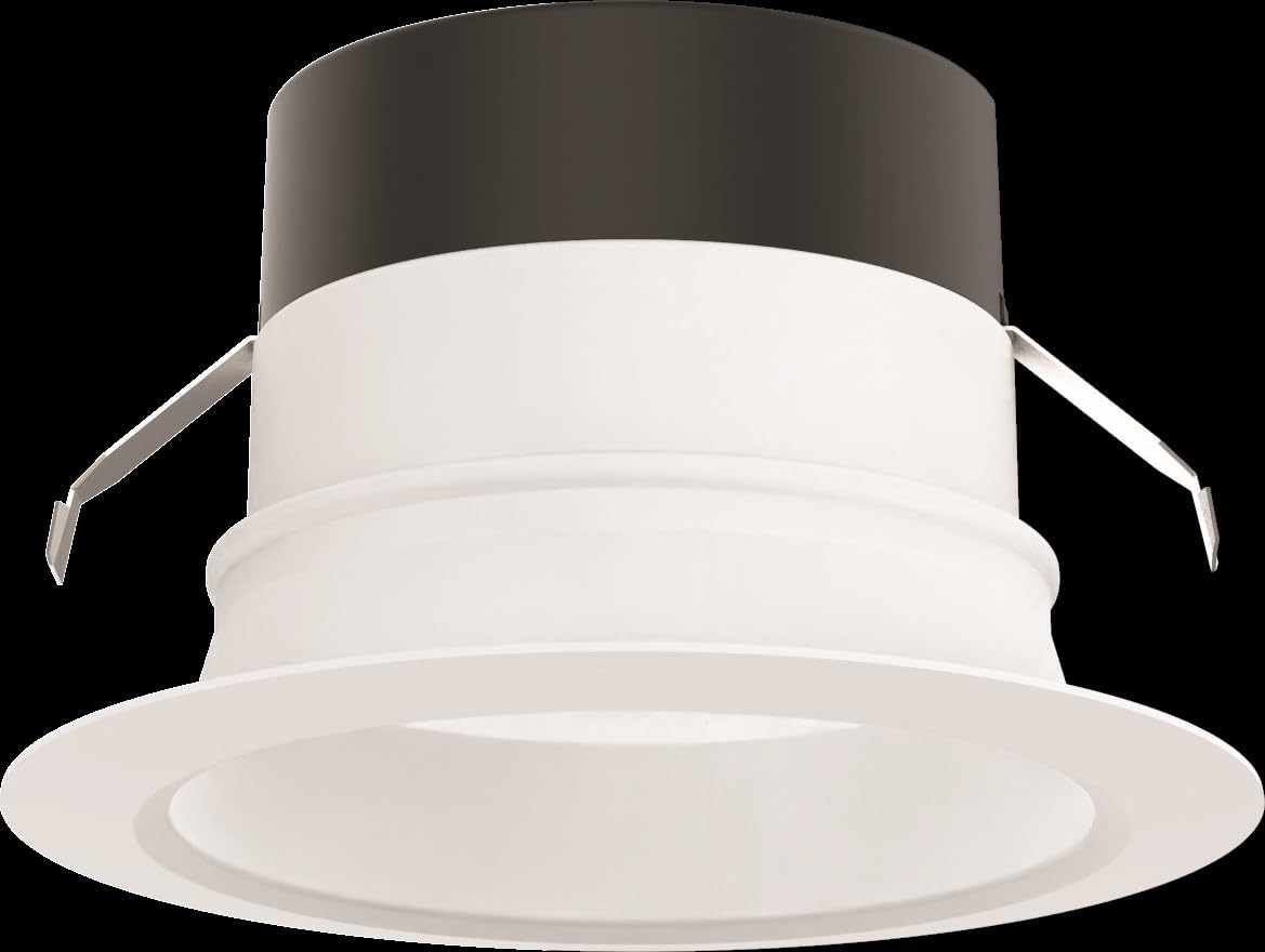 Juno E-Series Smooth Retrofit Downlight, 5Cct Switchable (27K, 30K, 35K, 40K, 50K), 90+ Cri, 4-Inch, White