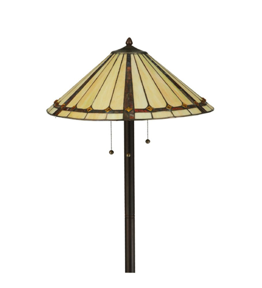 Meyda Tiffany Lighting 61in H Metal Mahogany Bronze Finish Model 130742
