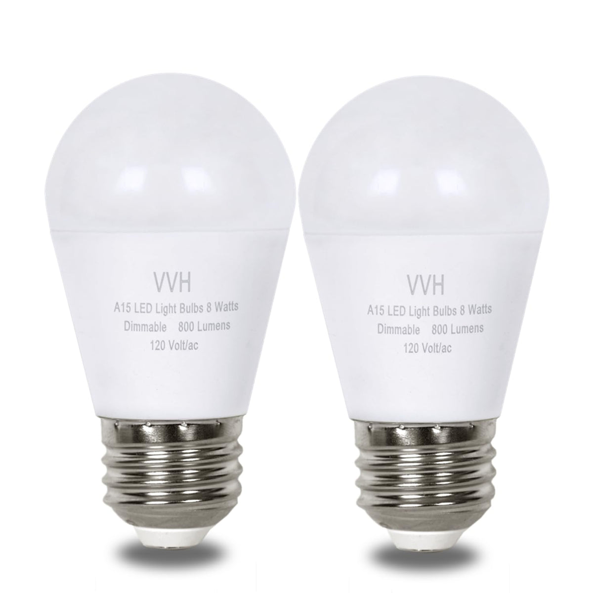 Vvh 6 Pack A15 Led Light Bulb Dimmable,8W Equivalent 60W Light Bulb, Daylight 5000K E26 Medium Base,Perfect For Lamps And Home L