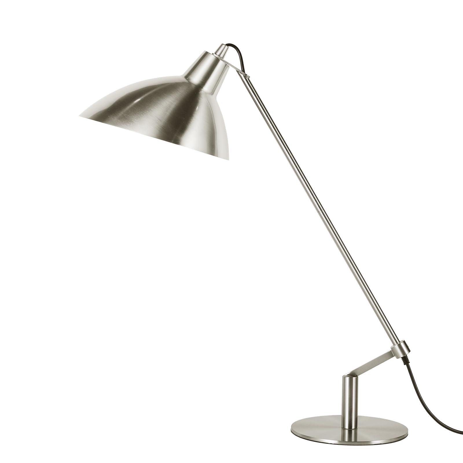 PSDSSHIIS Desk Lamp Modern Industrial 100% Metal Table Lamp 22  Soft White Light (3000K) with Adjustable Switch  Ideal for Office Bedroom Study Room Living Room Nightstand Bedside Lamps Nickel