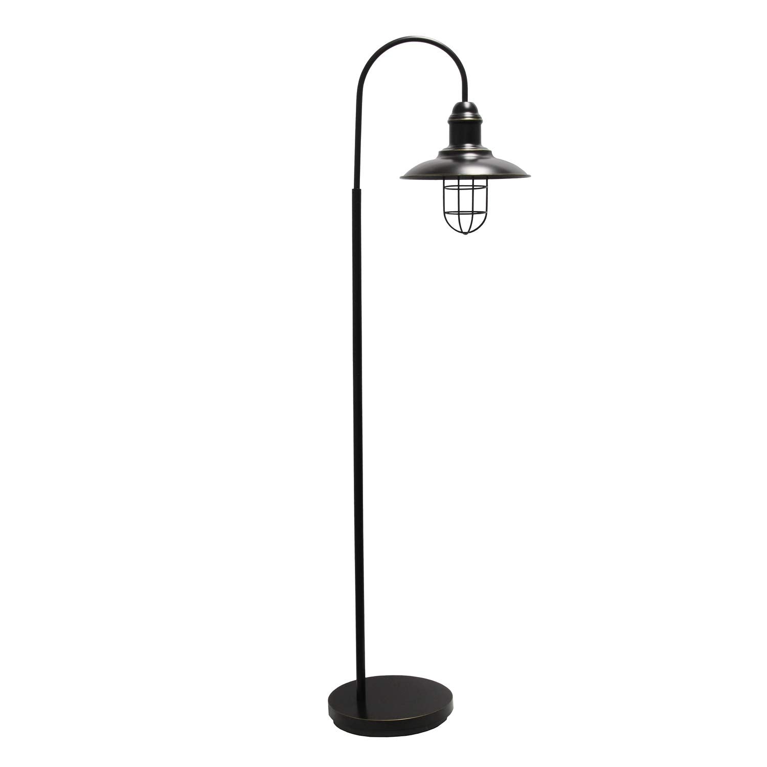 Lalia Home Barnlitt 64-Inch Restoration Bronze Floor Lamp With Round Cage Shade (Lhf-5022-Rz)