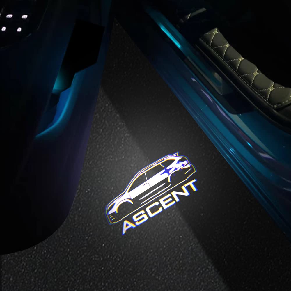 uunonaha LED Car Door Logo Lights - Puddle Lamp Projector - Ascent 01 - Compatible with Forester, Outback, Legacy - ABS Material
