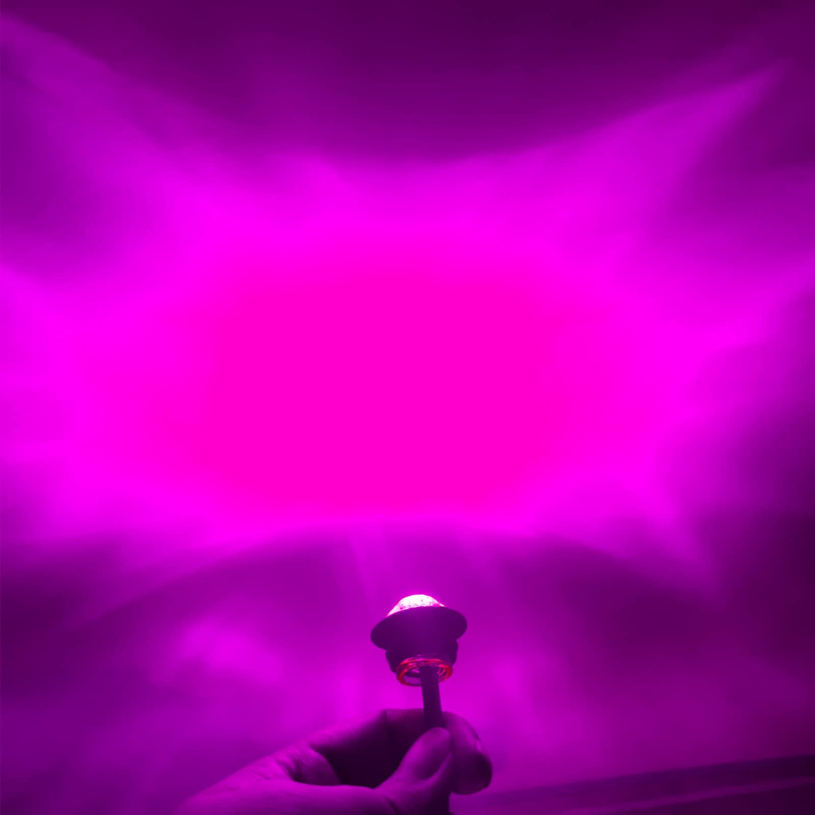 Pseqt 3/4&quot; Led Rock Lights Round Underglow Side Marker Clearance Wheel Fender Light W/Bullet Grommet Waterproof For Trailer Pickup Truck Golf Cart Offroad Wrangler Rv Utv Atv (Purple 10Pcs)