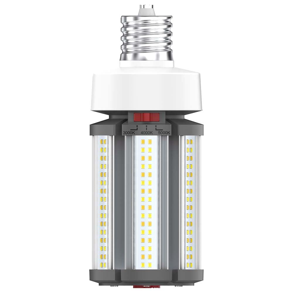Satco S23152 Hi-Pro Wattage and Color Temperature Selectable LED Corncob Lamp, HID Replacement, EX39 Base, 36W/27W/18W, 3000K/40