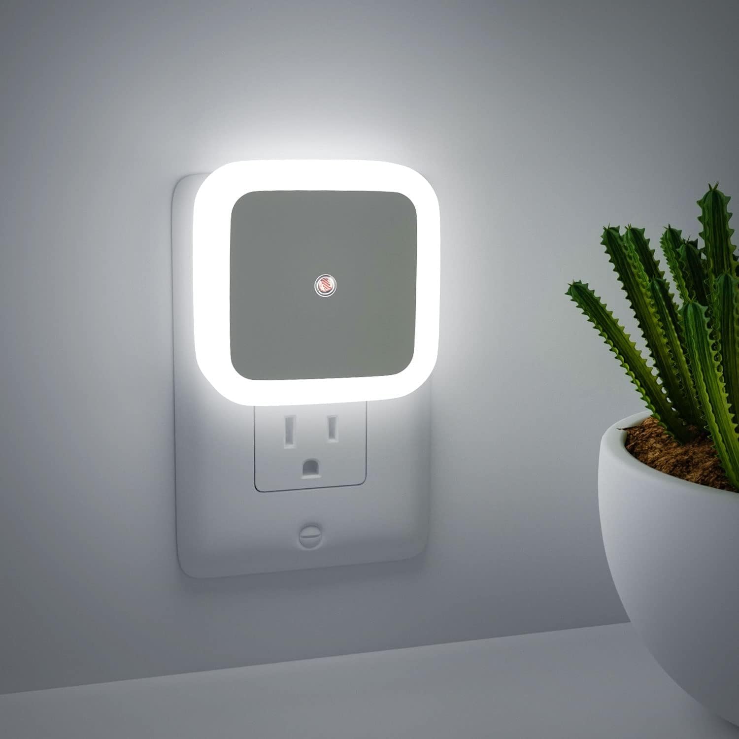 Upsimples Night Lamp Sensor Led Light With Plug Type, 0.5W Plug In Automatic Smart Sensor, Night Lamp For Bedroom, Living Room, 