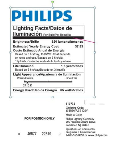 PHILIPS 65-Watt BR30 Soft White Indoor Flood Light Bulb, 12-Pack, Glass