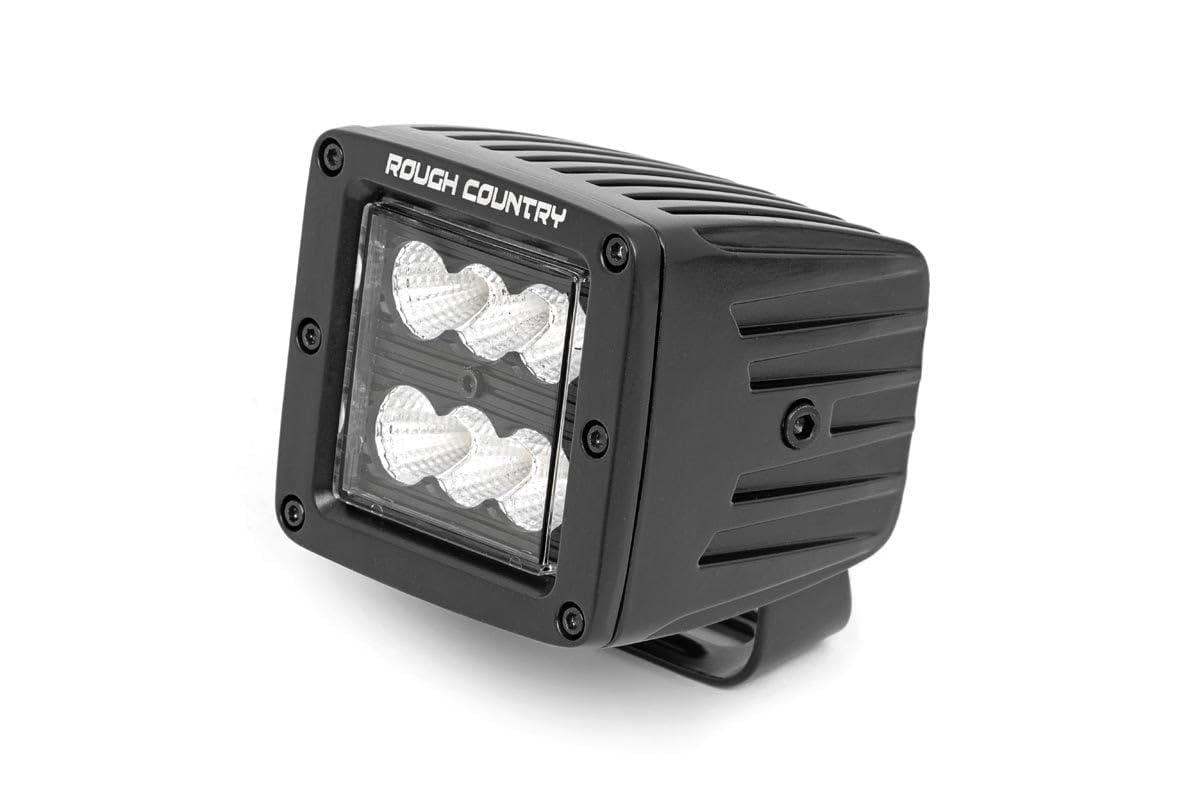 Rough Country 2" Black Series Square Cree Cube Led Lights | Flood - 70133Bl