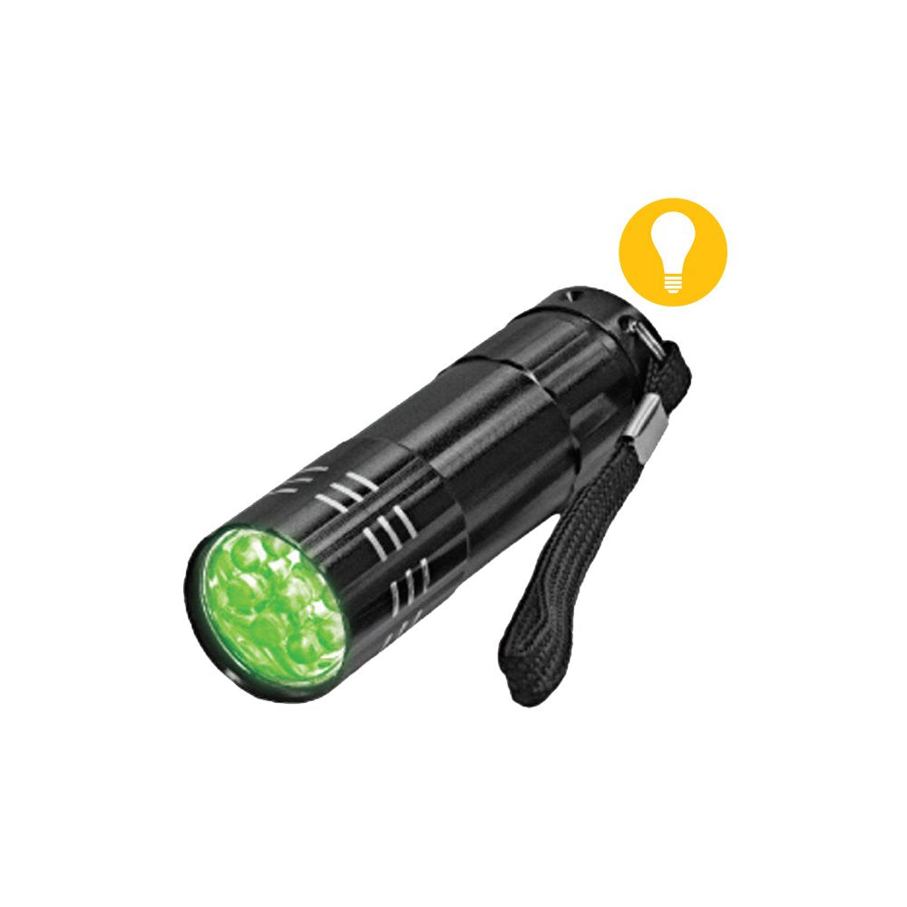 DL Wholesale Green LED Mini Flashlight - Compact 3.25in with Strap, Model 767001