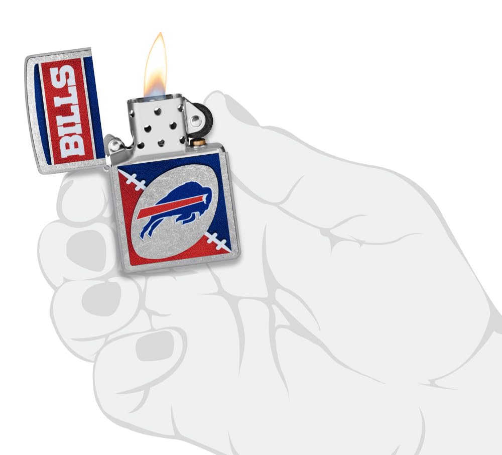 Zippo Nfl Buffalo Bills Street Chrome Pocket Lighter