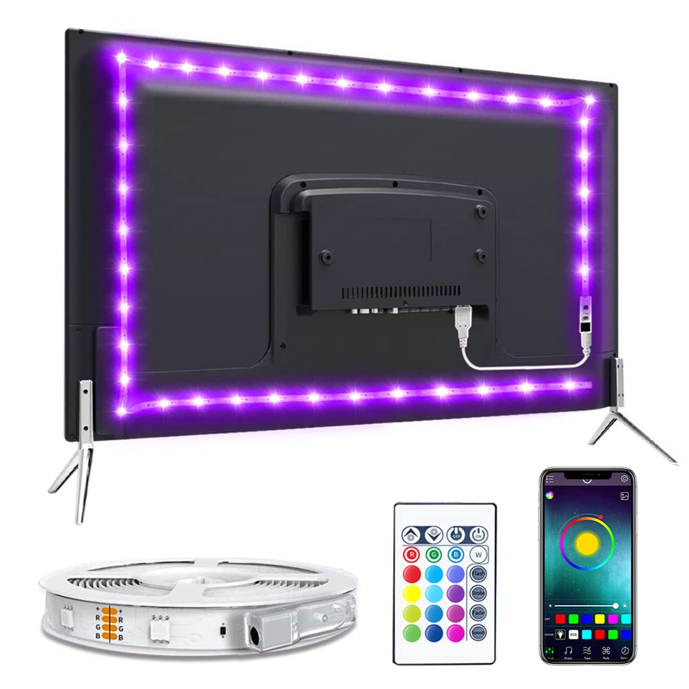 Nexlux Led Lights For Tv 60-70 Inch,14.7Ft Tv Light Strip Quickly Install Simple App Controlled For Large Size Tv/Monitor Backli