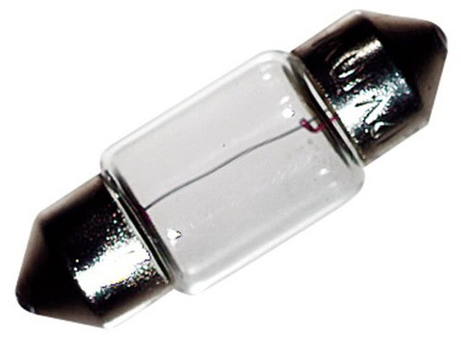 Ancor 529102 Marine Grade Electrical Light Bulb (Festoon End Cap, 12-Volt, 10-Watt, .83-Amp, Clear, 2-Pack)