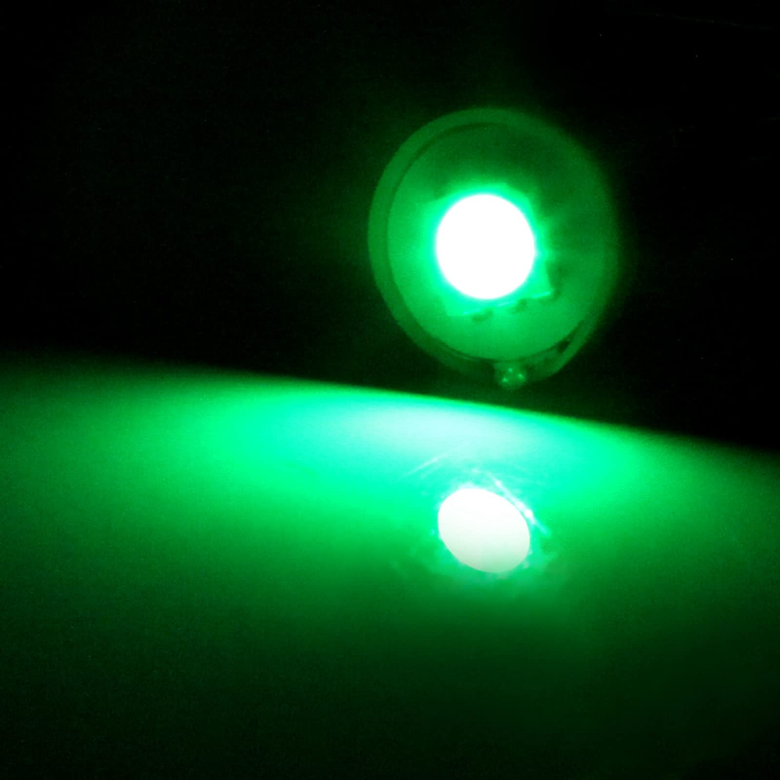 Cciyu 10X Ba9S Led Smd 1895 Dash Instrument Panel Cluster Ash Tray Light Bulbs Ba9S 1-5050-Smd Light Bulbs Replacement Fit For Dashboard Gauge Cluster Speedometer Odometer Map Light Green