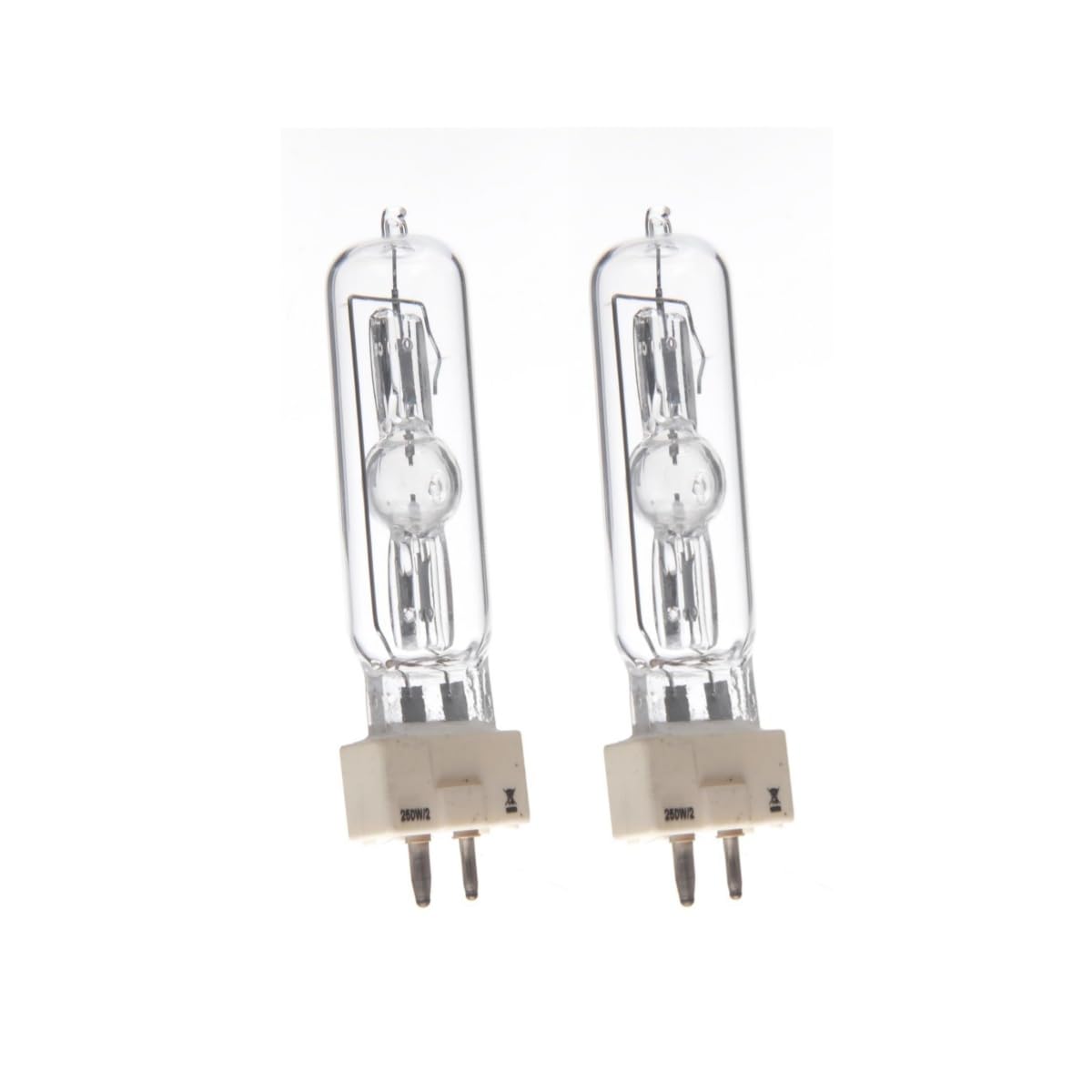 ASMSLIT 2 Pack MSD 250W/2 GY9.5 Metal Halide Lamp msd250w for 250W Stage LAMP 8000k msd250 /2 HSD250W/80 ms Stage Light Bulb msd