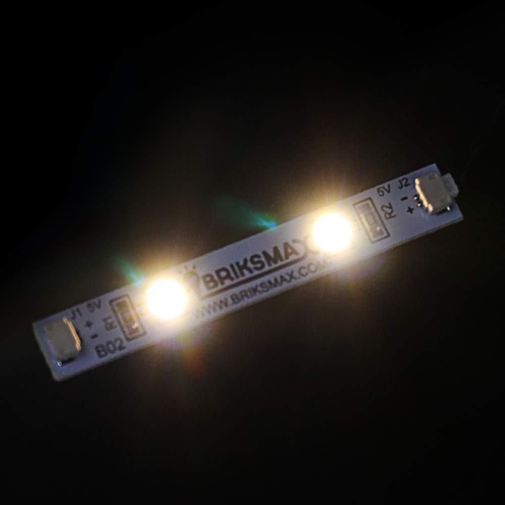 Briksmax Led Strip Lights Warm White For Diy Lego/Moc Lighting(3 Pack)