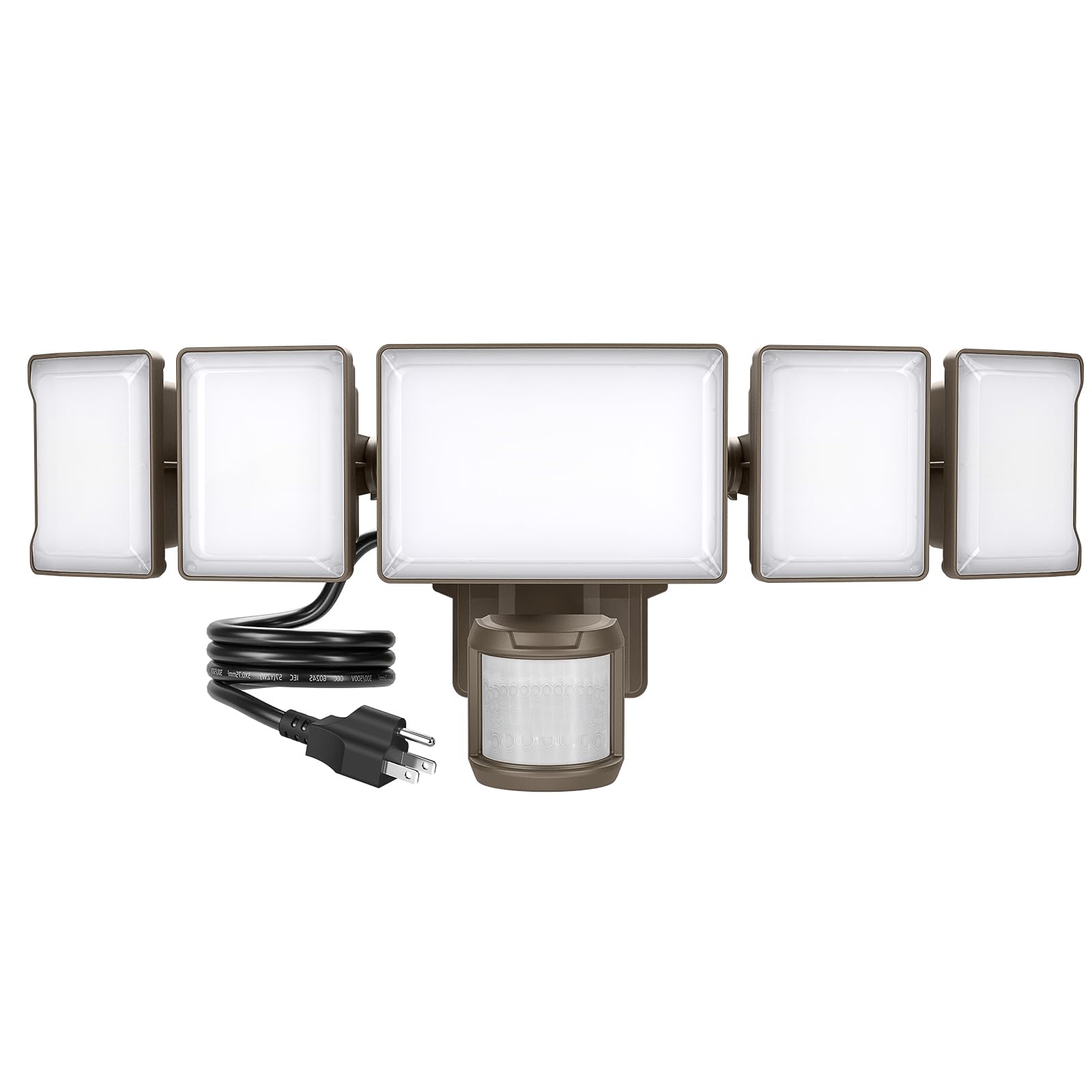 Olafus 100W Motion Sensor Outdoor Light Plug in, Motion Flood Light Dusk to Dawn, 10000LM IP65 Waterproof Exterior LED Security 