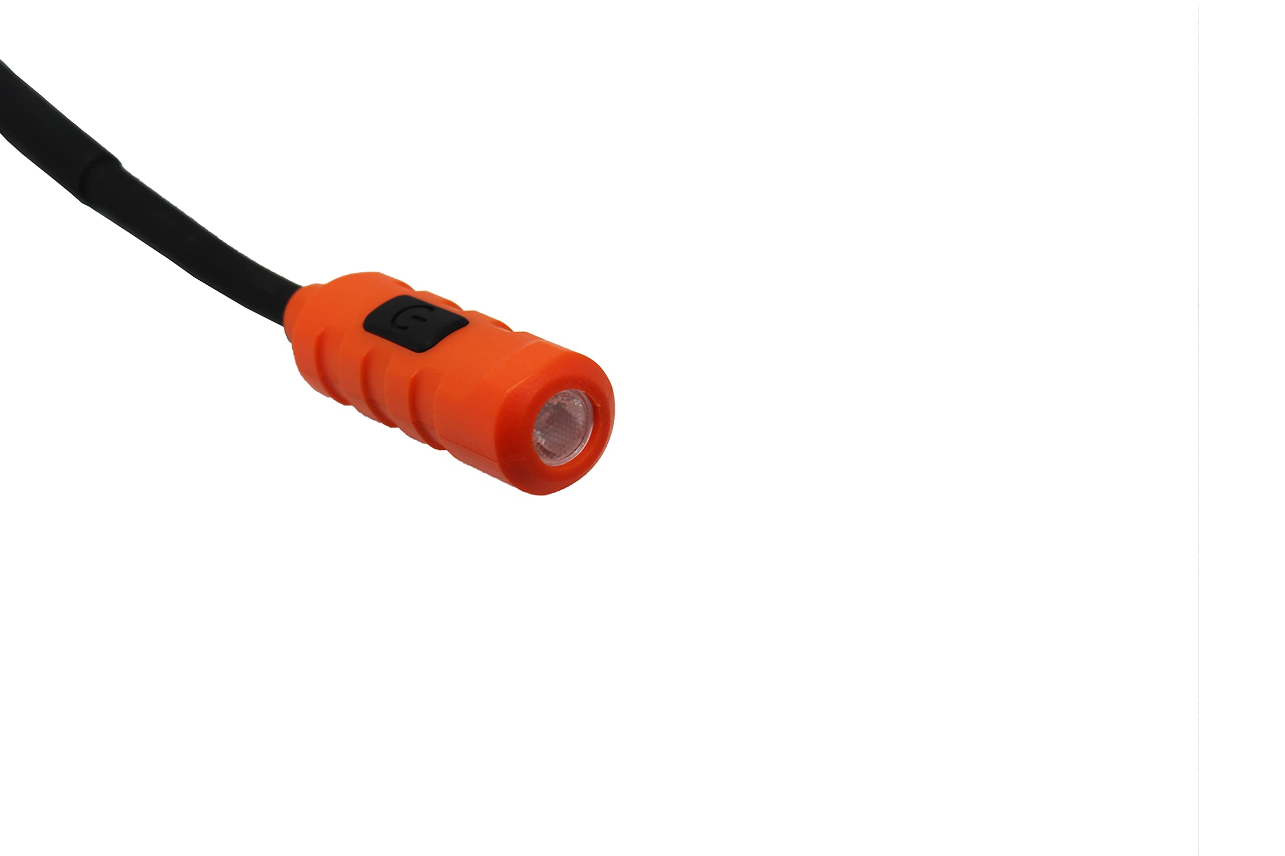 K Tool International Xd5523 Automotive Led Flexible Neck Work Light For Garages, Repair Shops, And Diy, Rechargeable, Dimmable, 150 To 300 Lumens, 3.7V, 2 Light Modes, Ip54 Rating, Orange/Black