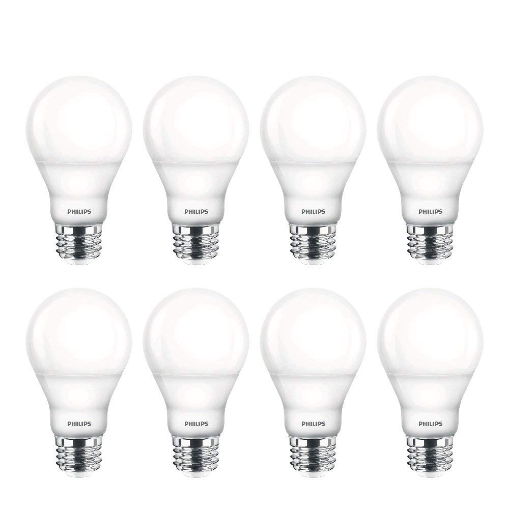 Philips Led 538322 Led Dimmable A19 Soft White Light Bulb With Warm Glow Effect: 800-Lumen, 2700-2200-Kelvin, 9.5-Watt, E26 Base