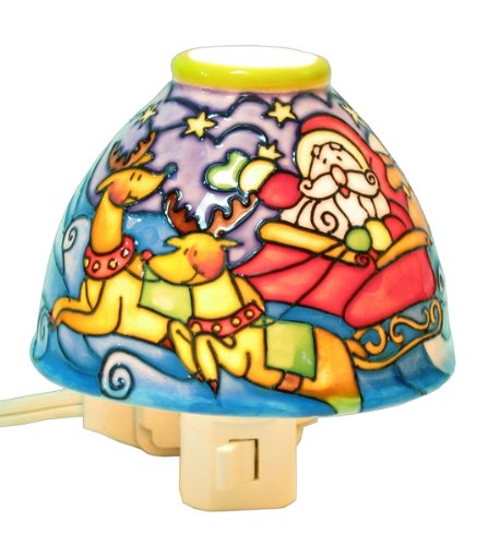 IWDSC Translucent Porcelain Santa Night Light