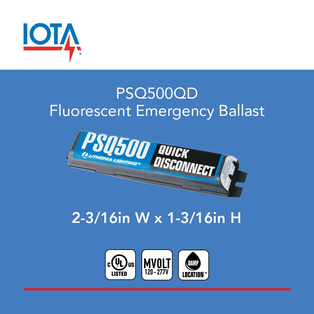 Lithonia Lighting Psq500Qd Mvolt M12 Power Sentry Quick Disconnect Emergency Fluorescent Battery Pack, 500Lm