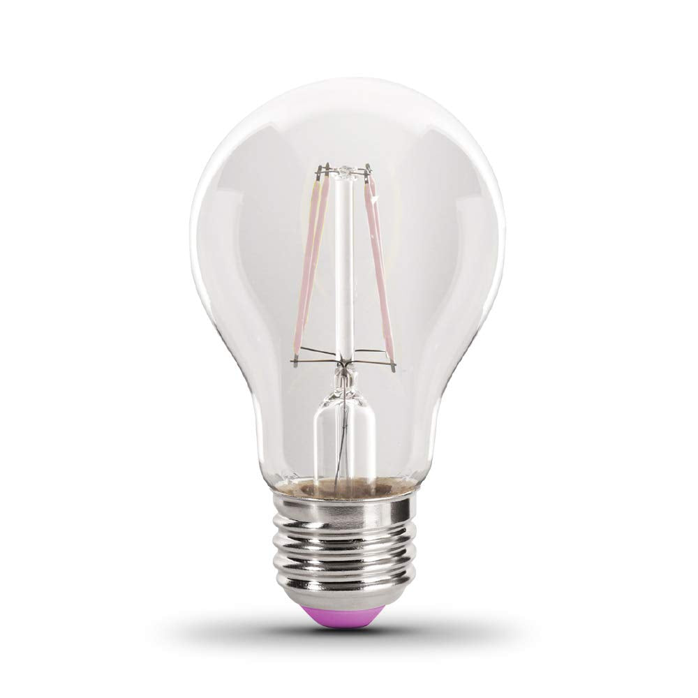 Feit Electric A19 Purple Filament Led Bulb, 25W, Glass, 2.38 D X 4.44 H, Model A19/Tp/Led,