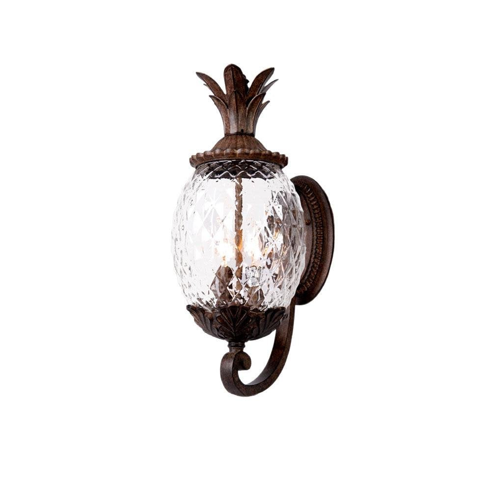 Acclaim 7511Bc Lanai Collection 3-Light Wall Mount Outdoor Light Fixture, Black Coral