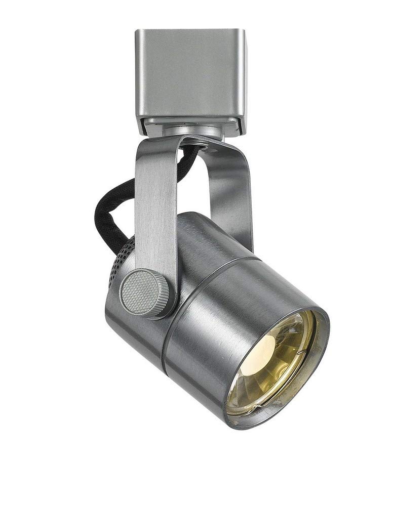 Cal Lighting HT-611S-BS One Light Track Fixture, Metal, Silver, 5.00x2.70x1.90 inches