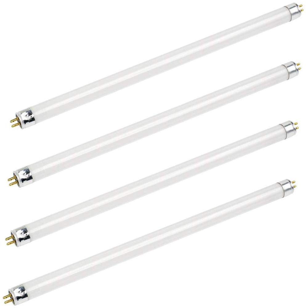 Bluex Bulbs 4 Pack F14T5/835 14W 22 Inch T5 Fluorescent Tube Light Bulb 3500K Warm White Mini Bi-Pin (G5) Base Straight Tube Lig