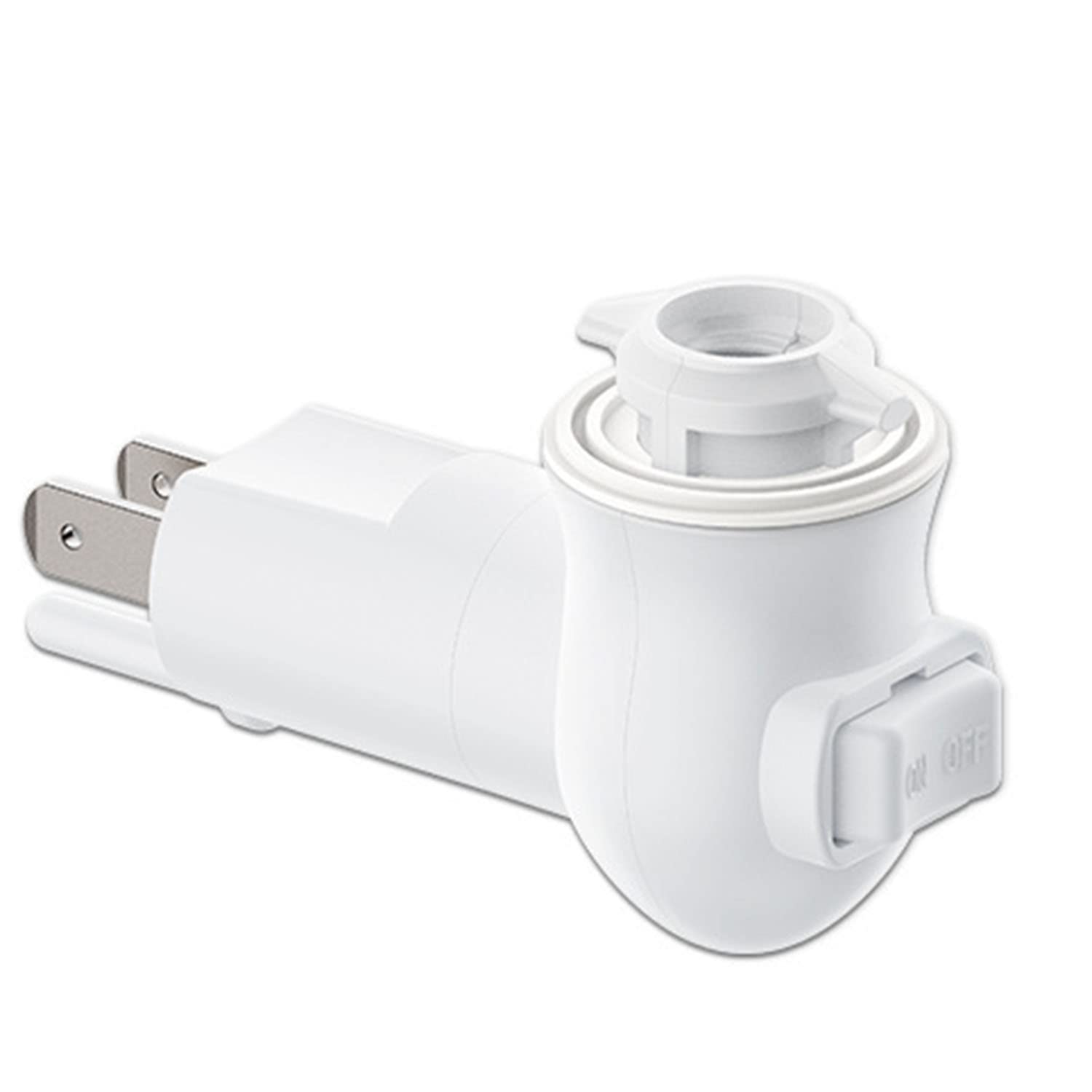 Plug In Night Light Module,Wall Light Plug With On/Off Switch,E12 Base Socket For Himalayan Crystal Salt Night Light,Wall Light (With Thread Gasket)