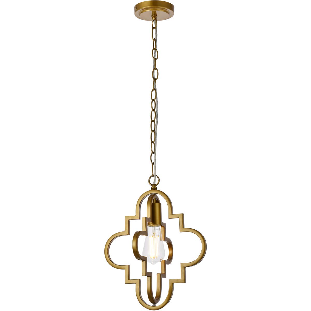 Living District Indoor Modern Home Decorative Bright Ceiling Sandara 1 Light Pendant in Brass