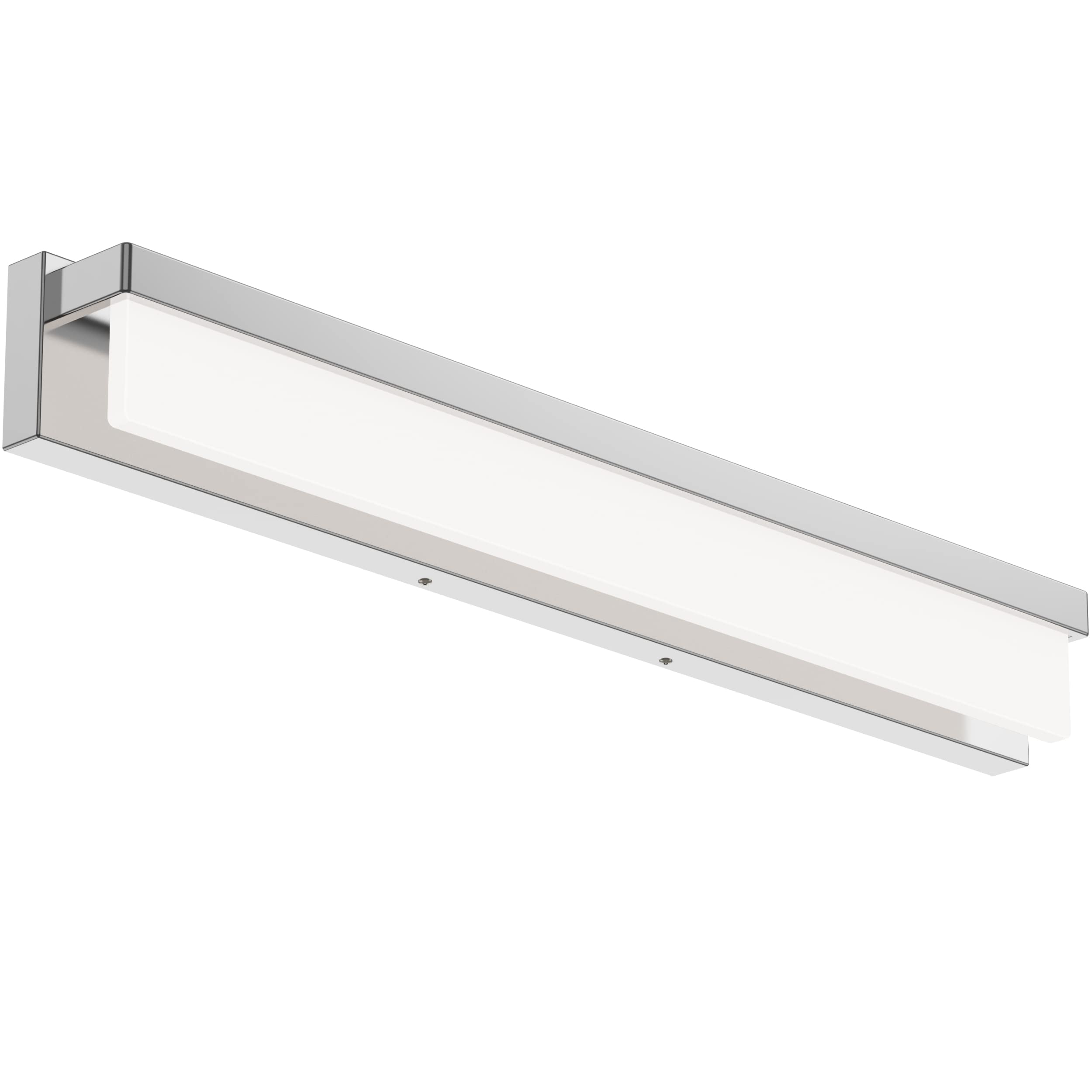 Lightinn Led Bathroom Vanity Light Fixture, 32.3 Chrome Stainless Steel, Model 8890-24W-Chr, Modern Design, Daylight 4000K