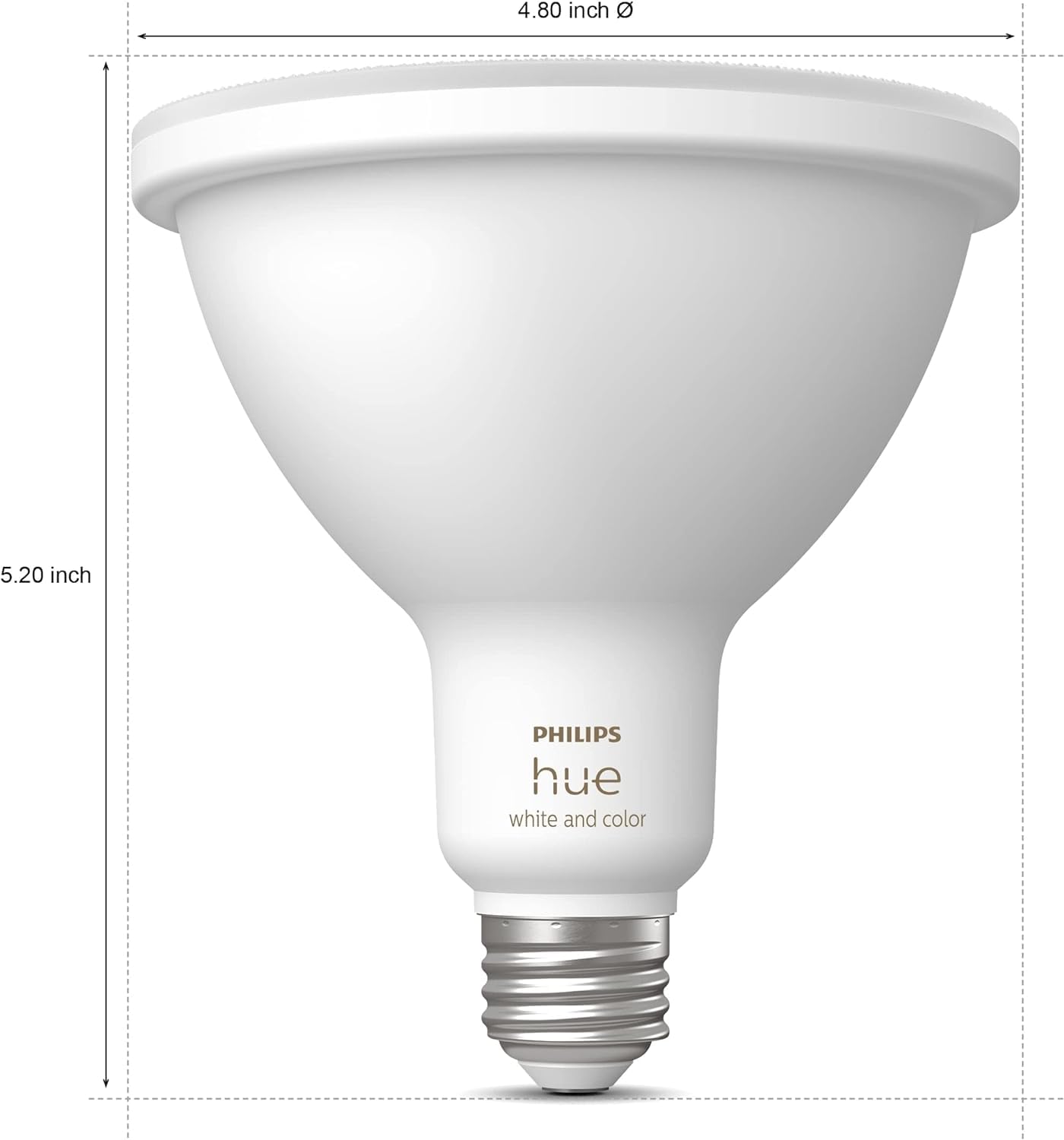 Philips Hue Smart 100W Par38 Led Bulb - White And Color Ambiance Color-Changing Light - 2 Pack - 1300Lm - E26 - Outdoor - Contro