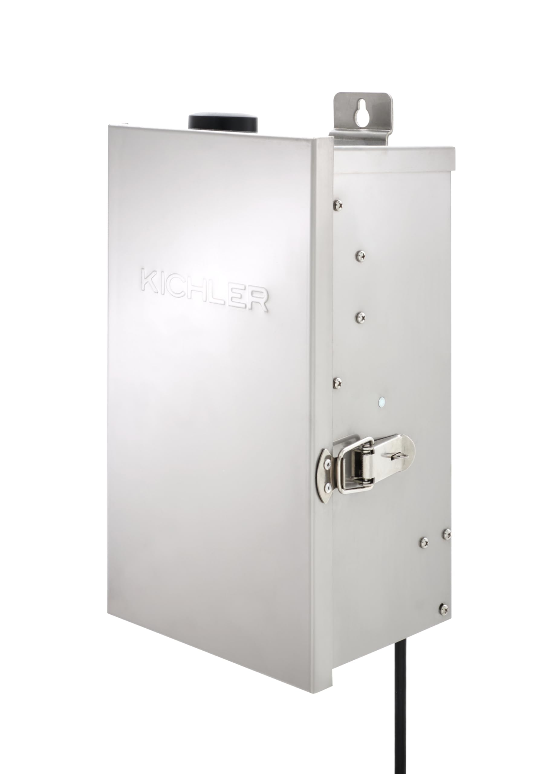 Kichler Smart Control Transformer, Low Voltage Landscape Lighting Transformer, 300 Watt Capacity, Stainless Steel, (7.4 W x 6 H 